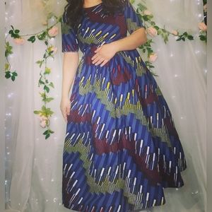 AFRICAN Congolese  Fit and Flare Dress